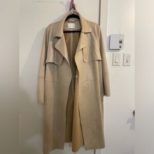 Suede Trench Coat